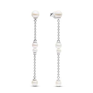 Pandora Timeless Sterling Silver shoulder-duster långa pärlörhängen 293152C01 main product photo