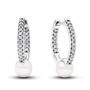 Pandora Timeless Sterling Silver pave hoop pärlhoops 293171C01 main product photo