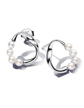 Pandora Essence Sterling silver pärlörhängen 293276C01