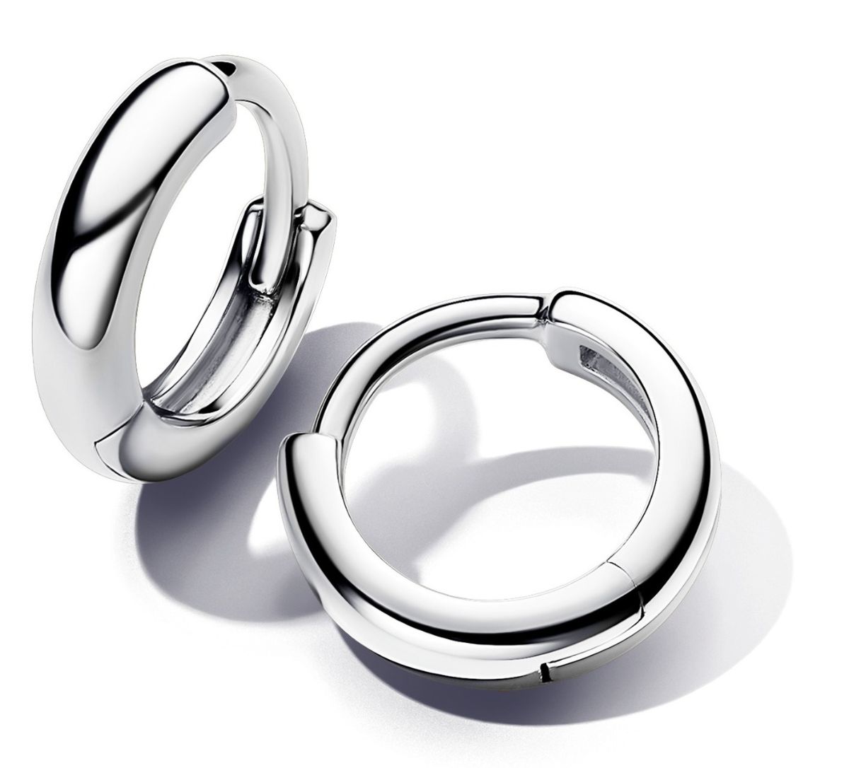 Pandora Essence Sterling silver huggie hoops 293286C00