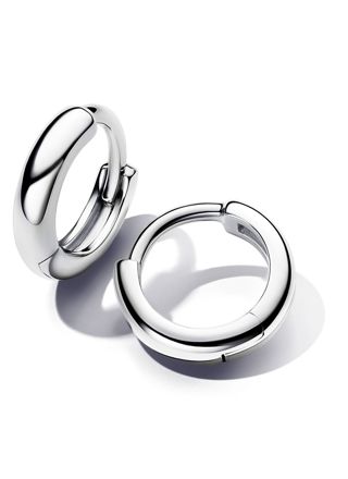 Pandora Essence Sterling silver huggie hoops 293286C00