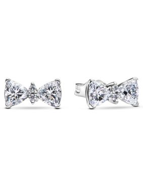Pandora Timeless Bow örhänge clear cz 293506C01