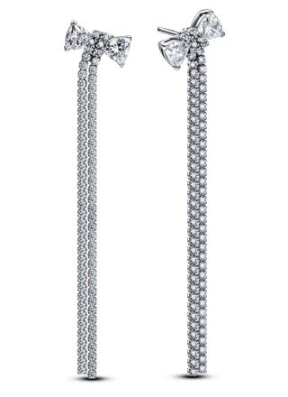 Pandora Timeless Pavé Bow Drop örhänge 293544C01