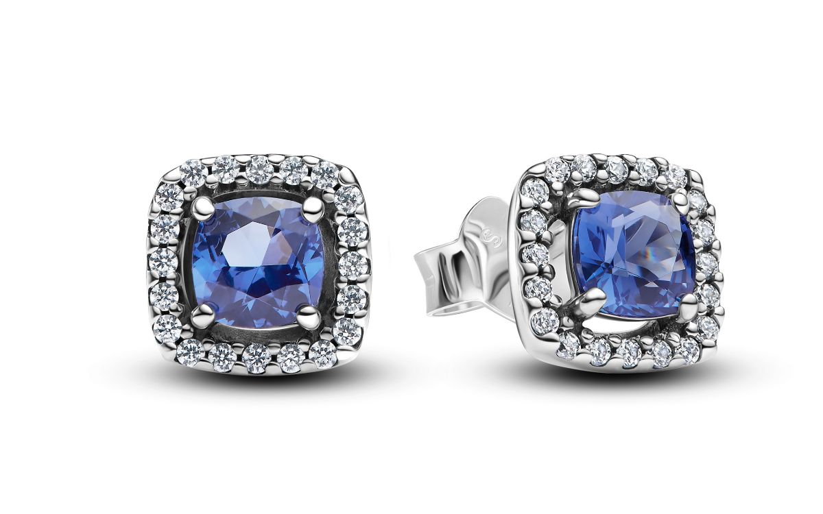 Pandora Timeless Halo örhänge blue 293551C01