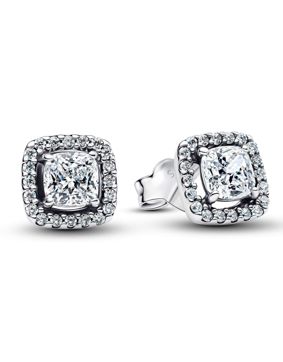 Pandora Timeless halo silverörhängen 293551C02
