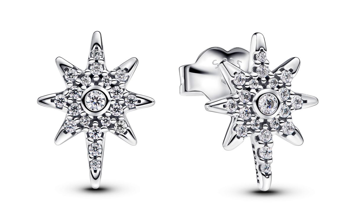 Pandora Moments Pole Star silver örhänge 293587C01