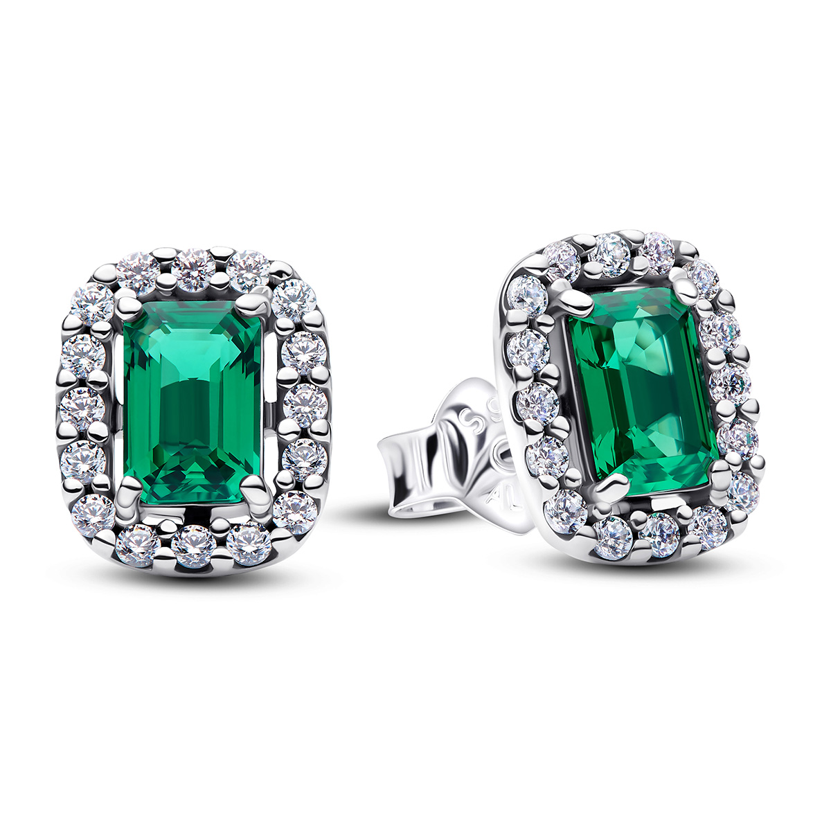 Pandora Timeless rektangulära örhängen i silver 294501C01