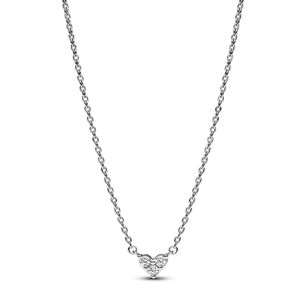 Pandora Timeless Triple Stone Heart Sterling silver hjärthalsband 393014C01-45 main product photo