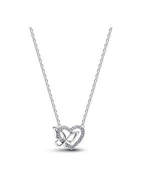 Pandora Moments hjärthalsband i silver 394477C01-45