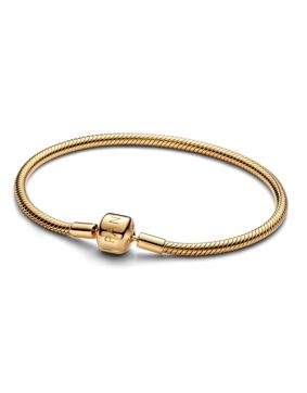 Pandora Moments Snake chain 14k gold-plated armband 563390C00