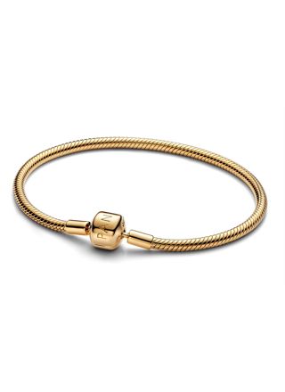 Pandora Moments Snake chain 14k gold-plated armband 563390C00