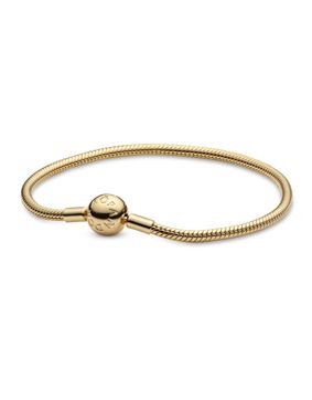 Pandora Moments Snake Chain 14k Gold-Plated armband 568748C00