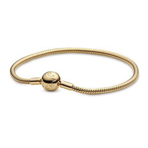 Pandora Moments Snake Chain 14k Gold-Plated armband 568748C00 main product photo