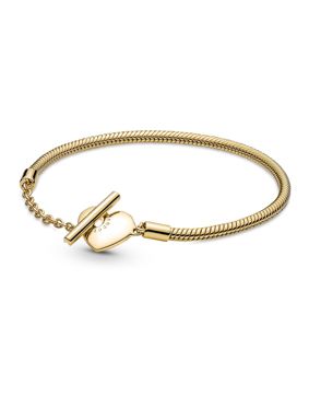 Pandora Moments Heart T-Bar Snake Chain armband 569285C00