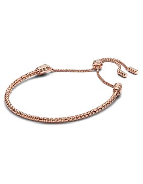 Pandora Moments Studded chain 14k rose gold-plated sliding armband 583090C00-2
