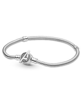 Pandora Marvel x Pandora The Avengers Logo Clasp Snake Chain armband 590784C00