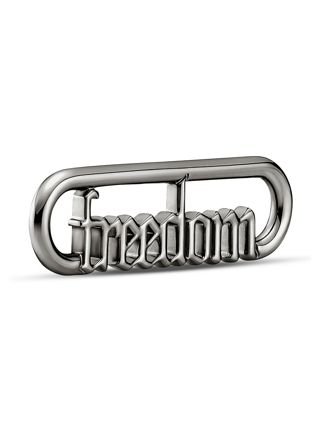 Pandora Me berlock Styling Freedom Word Link Ruthenium-Plated 749666C00