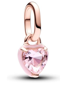Pandora ME Pink Chakra Heart Mini Dangle Charm-14k Rose gold-plated berlock 783042C01