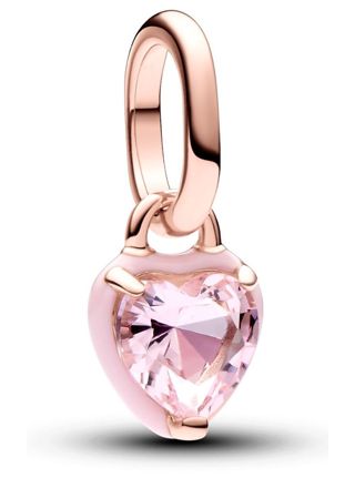 Pandora ME Pink Chakra Heart Mini Dangle Charm-14k Rose gold-plated berlock 783042C01