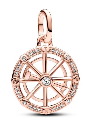 Pandora ME Wheel of Fortune Medallion Charm 14k Rose gold-plated berlock 783063C01