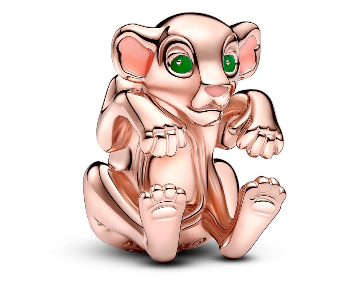 Pandora Disney x Pandora The Lion King Nala Charm 14k Rose gold-plated blend Enamel Green berlock 783250C01