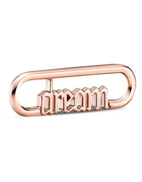 Pandora Me berlock Styling Dream Word Link 14k Rose Gold-Plated 789687C00