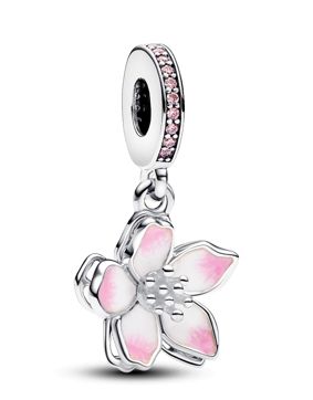 Pandora Timeless Cherry Blossom Sterling Silver enamel berlock 790667C01