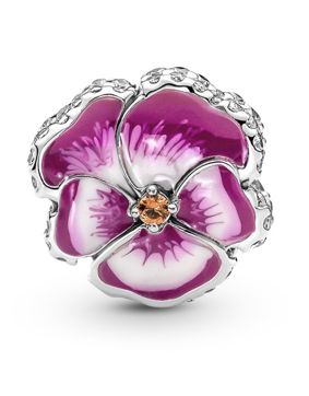 Pandora Moments Pink Pansy Flower berlock 790777C01