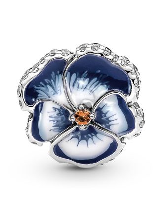 Pandora Moments Blue Pansy Flower berlock 790777C02