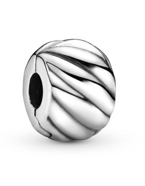 Pandora Polished Feathered klämstopp 791752
