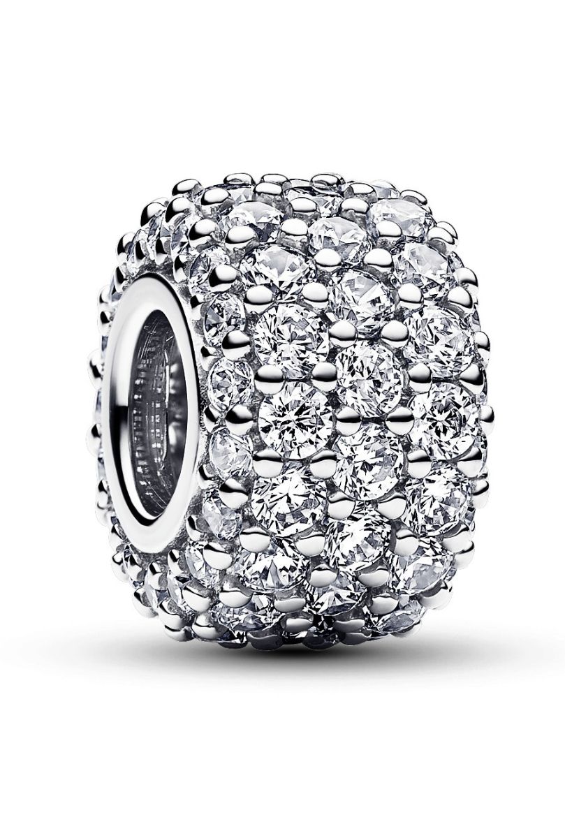 Pandora Moments Sparkling Pave Triple-row Sterling silver berlock 792820C01