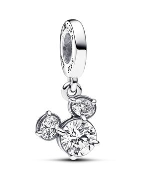 Pandora Disney x Pandora Mickey Mouse Sparkling Head Silhouette Sterling silver berlock 793031C01