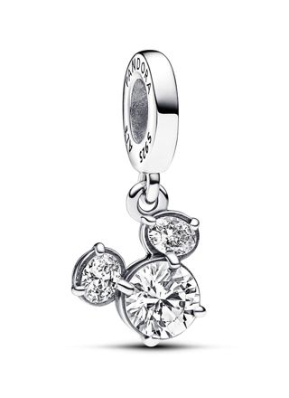 Pandora Disney x Pandora Mickey Mouse Sparkling Head Silhouette Sterling silver berlock 793031C01