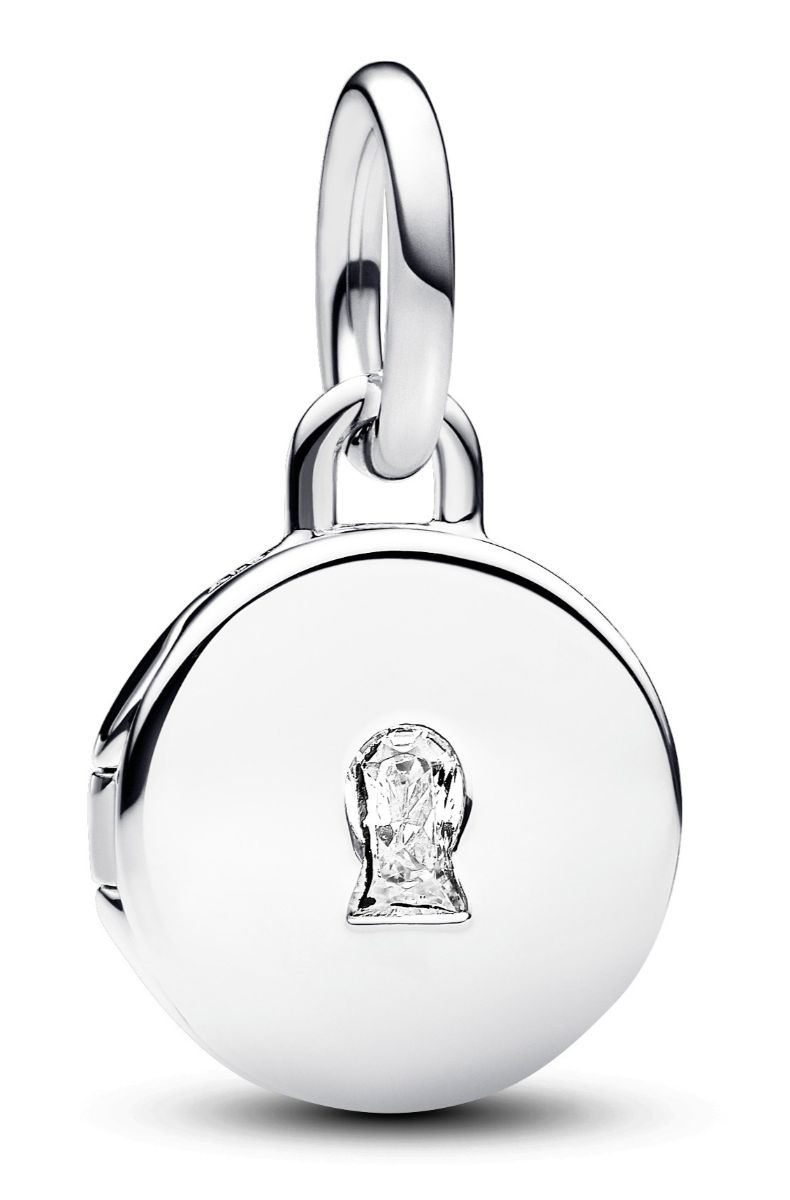 Pandora Moments Openable & Engravable Love Locket Dangle Charm Sterling silver berlock 793066C01