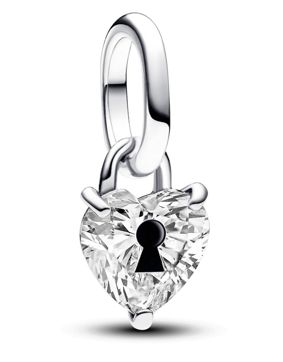 Pandora ME Keyhole Heart Mini Dangle Charm Sterling silver berlock 793086C01
