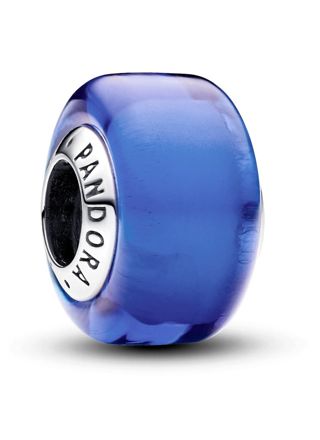 Pandora Moments Blue Mini Murano Glass Charm Sterling silver berlock 793105C00