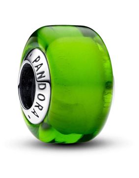Pandora Moments Green Mini Murano Glass Charm Sterling silver berlock 793106C00