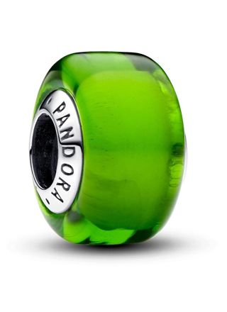 Pandora Moments Green Mini Murano Glass Charm Sterling silver berlock 793106C00