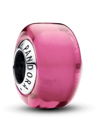Pandora Moments Pink Mini Murano Glass Charm Sterling silver berlock 793107C00