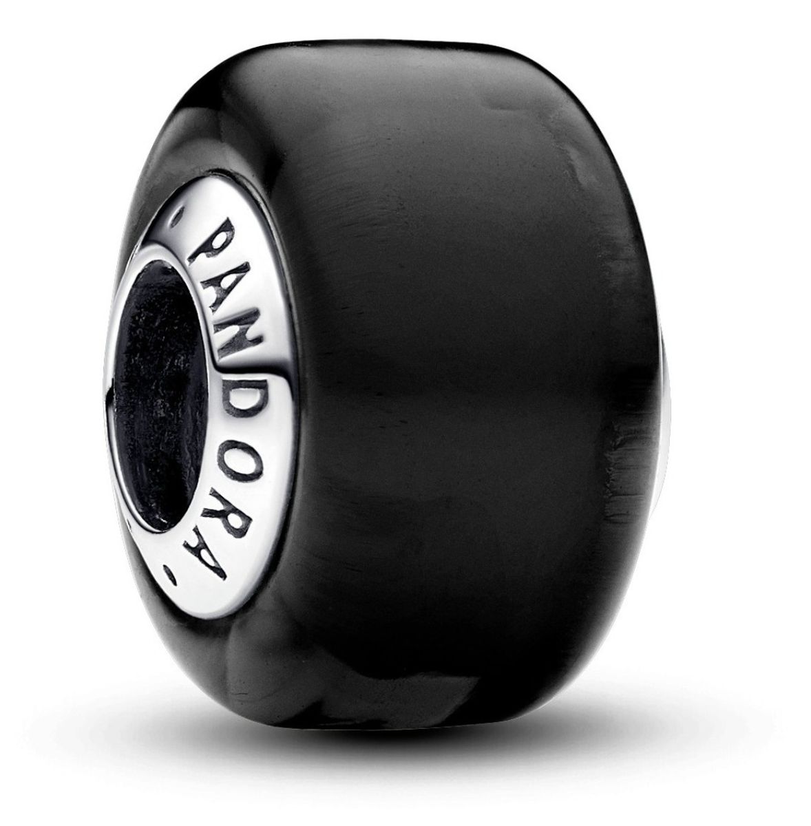 Pandora Moments Black Mini Murano Glass Charm Sterling silver berlock 793117C00