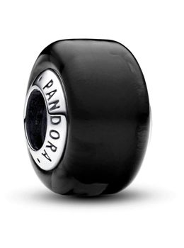 Pandora Moments Black Mini Murano Glass Charm Sterling silver berlock 793117C00
