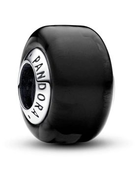 Pandora Moments Black Mini Murano Glass Charm Sterling silver berlock 793117C00