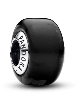 Pandora Moments Black Mini Murano Glass Charm Sterling silver berlock 793117C00