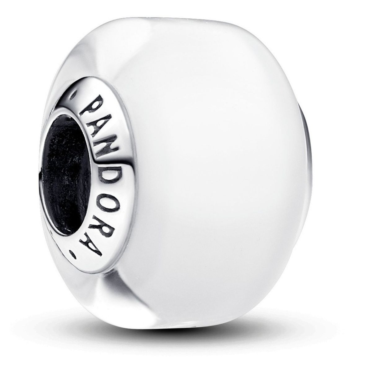 Pandora Moments White Mini Murano Glass Charm Sterling silver berlock 793118C00