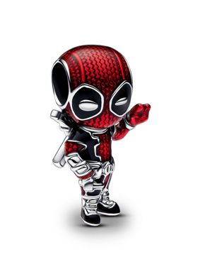 Pandora Marvel x Pandora Deadpool Sterling silver Enamel Red berlock 793360C01