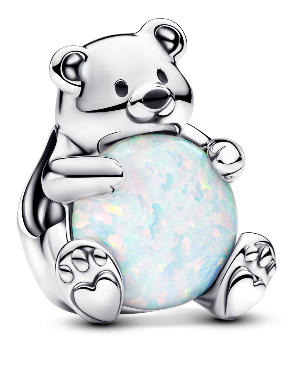 Pandora Moments Polar bear berlock opal 793589C01