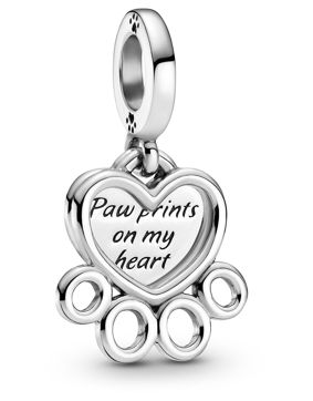 Pandora berlock Hearts & Paw Print 799360C00