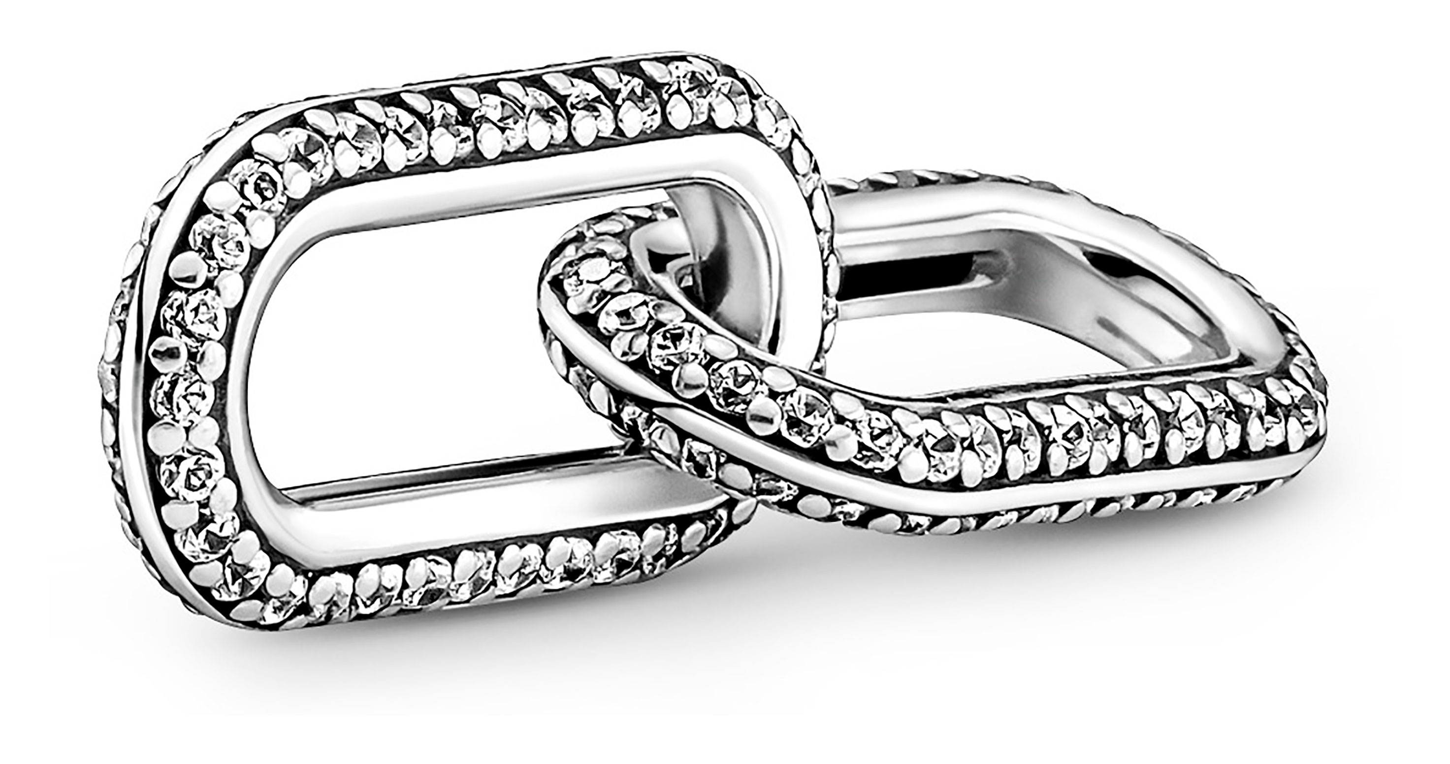 Pandora Me berlock Styling Pavé Double Link Sterling Silver 799660C02