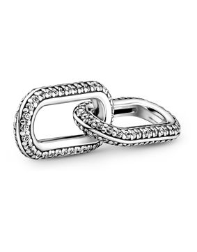 Pandora Me berlock Styling Pavé Double Link Sterling Silver 799660C02