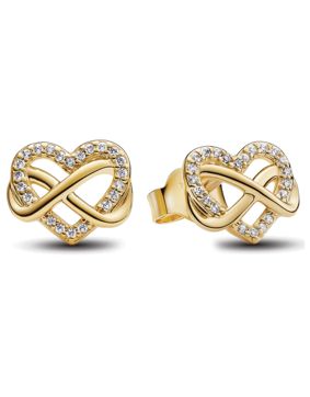 Pandora Sparkling Infinity Heart örhängen 262667C01